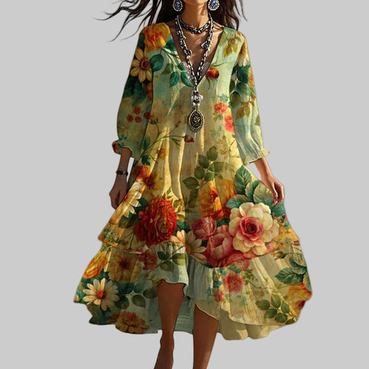 Aurelia | Women's Summer Floral Midi Dress