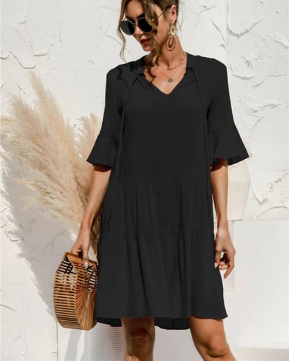 Irena | Women's Casual Puffed Sleeves Summer Dress