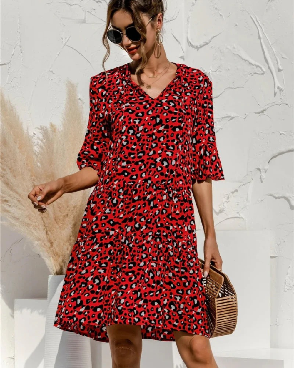 Irena | Women's Casual Puffed Sleeves Summer Dress