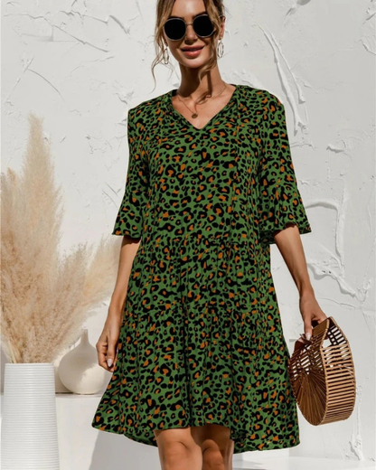 Irena | Women's Casual Puffed Sleeves Summer Dress